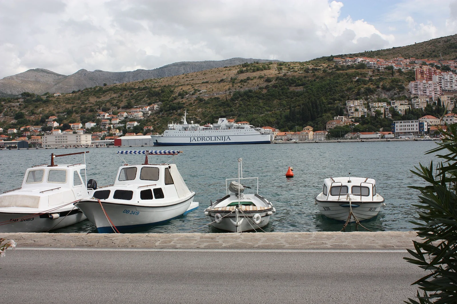 Port Gruž i zabudowa okolicznych wzgórz