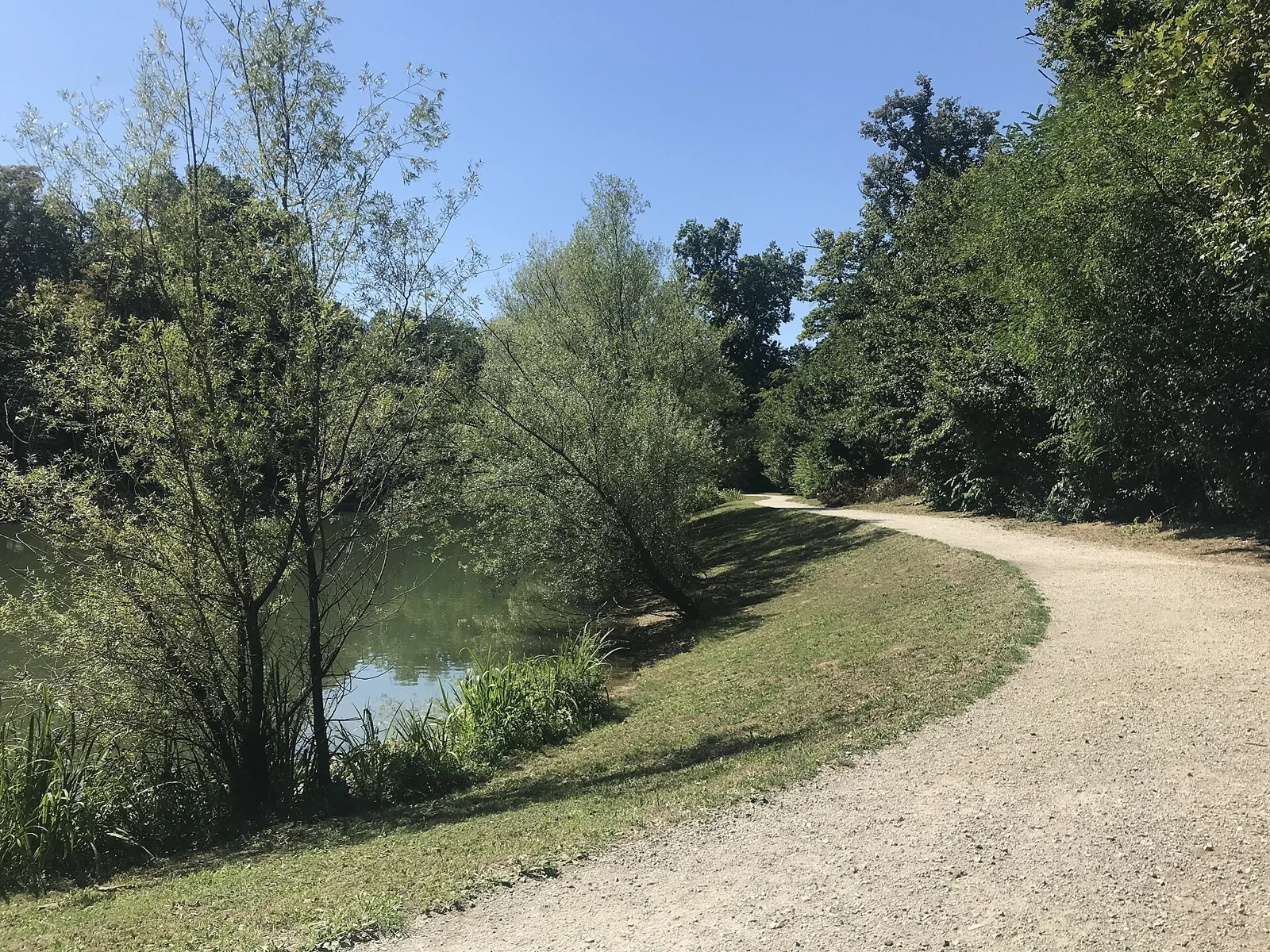Ścieżka nad czwartym jeziorem w parku Maksimir